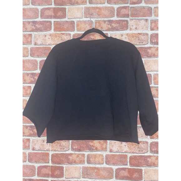 CURRENT/ELLIOTT The Suede Fray Popover Wide-Sleeve Cotton Top Size 1 retail $398 - Picture 6 of 11